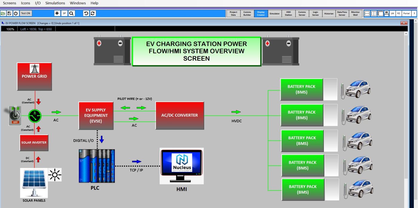 nucleus HMIA SCADA development screen